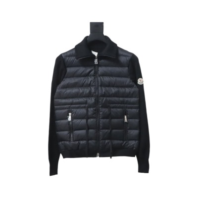 Moncler new knitted patchwork thin down jacket 01