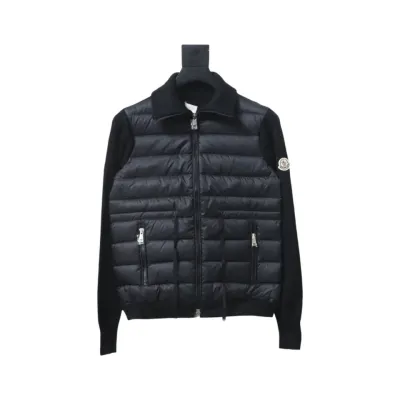 Moncler new knitted patchwork thin down jacket 01