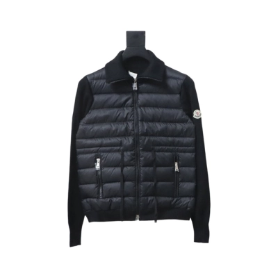 Moncler new knitted patchwork thin down jacket 01