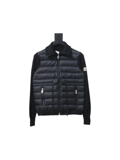Moncler new knitted patchwork thin down jacket 01