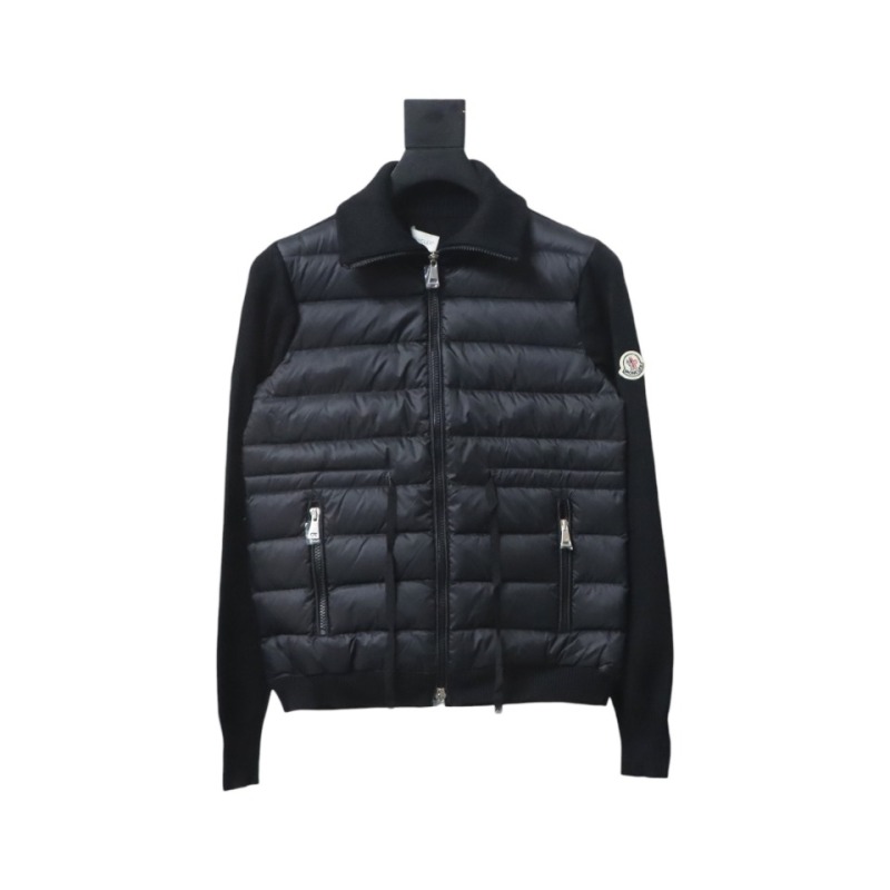 Moncler new knitted patchwork thin down jacket
