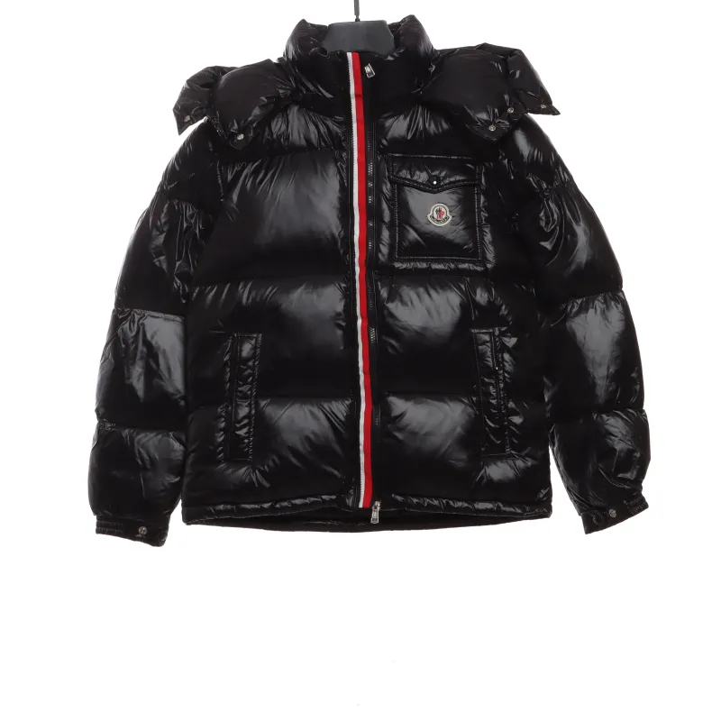 Moncler tricolor ribbon down jacket