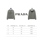  Prada 24Fw medal letter patch hoodie