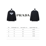  Prada 24SS round neck sweatshirt with phantom triangle logo print 1901 Hoodie