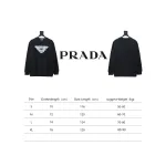 Prada 24SS round neck sweatshirt with phantom triangle logo print 1901 Hoodie