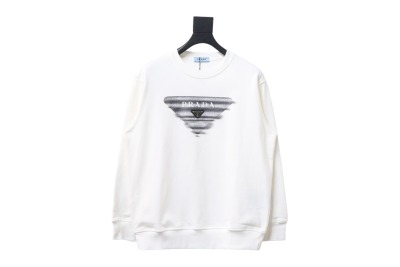 Prada 24SS round neck sweatshirt with phantom triangle logo print 1902 Hoodie 01