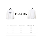 Prada 24SS round neck sweatshirt with phantom triangle logo print 1902 Hoodie