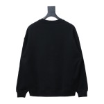  Prada 24ss round neck sweatshirt with triangle logo on the collar 1901 Hoodie