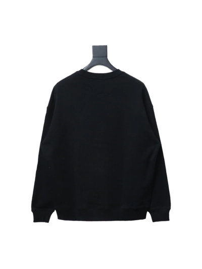 Prada 24ss round neck sweatshirt with triangle logo on the collar 1901 Hoodie 02
