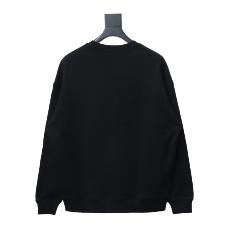  Prada 24ss round neck sweatshirt with triangle logo on the collar 1901 Hoodie