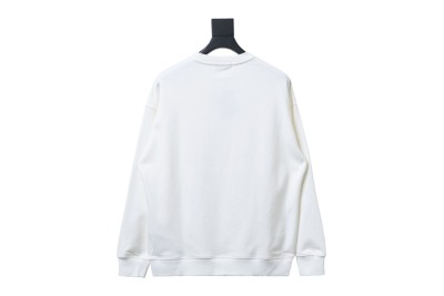 Prada 24ss round neck sweatshirt with triangle logo on the collar 1902 Hoodie 02