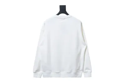 Prada 24ss round neck sweatshirt with triangle logo on the collar 1902 Hoodie 02
