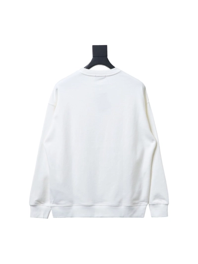 Prada 24ss round neck sweatshirt with triangle logo on the collar 1902 Hoodie 02