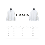  Prada 24ss round neck sweatshirt with triangle logo on the collar 1902 Hoodie