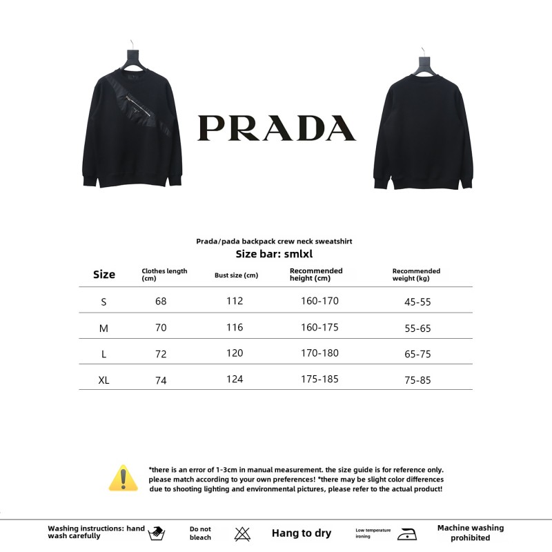 Prada crew neck sweatshirt 1901 Hoodie