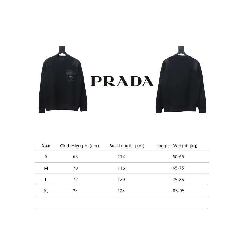 Prada chest pocket crew neck sweatshirt 1901 Hoodie