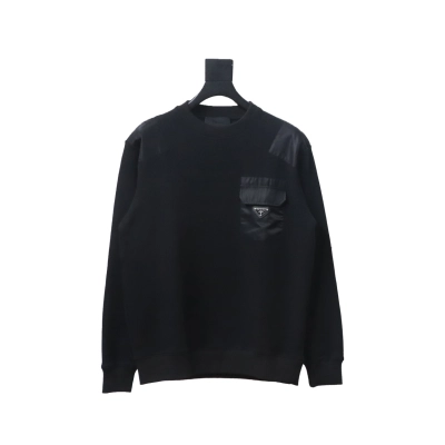 Prada chest pocket crew neck sweatshirt 1901 Hoodie 01