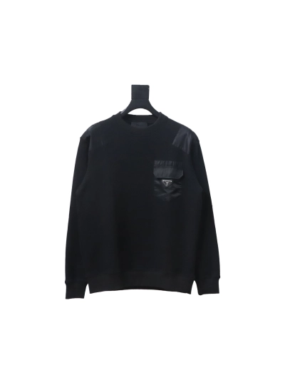 Prada chest pocket crew neck sweatshirt 1901 Hoodie 01