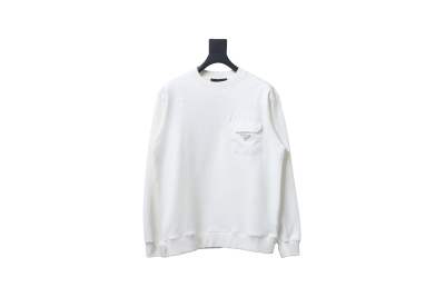 Prada chest pocket crew neck sweatshirt 1902 Hoodie 01
