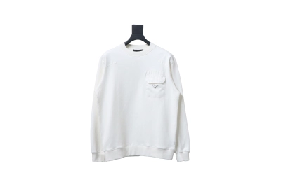 Prada chest pocket crew neck sweatshirt 1902 Hoodie 01