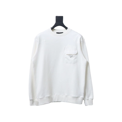 Prada chest pocket crew neck sweatshirt 1902 Hoodie 01