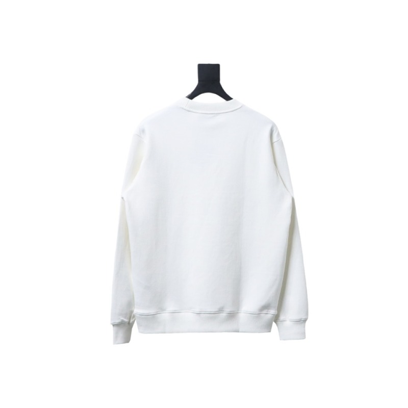 Prada classic red stripe round neck sweatshirt 1901 Hoodie