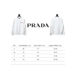 Prada classic red stripe round neck sweatshirt 1901 Hoodie