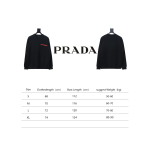 Prada classic red stripe round neck sweatshirt 1902 Hoodie