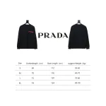 Prada classic red stripe round neck sweatshirt 1902 Hoodie