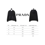 Prada collar triangle nylon pocket hooded sweatshirt Hoodie
