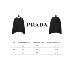  Prada Hooded sweatshirt with embroidered logo on chest Hoodie