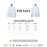 Prada round neck sweatshirt with triangle logo on the collar 1901 Hoodie