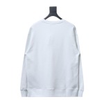  Prada round neck sweatshirt with triangle logo on the collar 1901 Hoodie