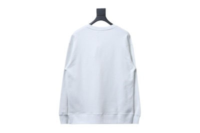 Prada round neck sweatshirt with triangle logo on the collar 1901 Hoodie 02