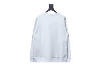 Prada round neck sweatshirt with triangle logo on the collar 1901 Hoodie 02