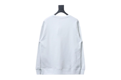 Prada round neck sweatshirt with triangle logo on the collar 1901 Hoodie 02