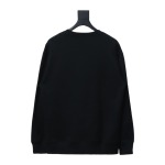  Prada round neck sweatshirt with triangle logo on the collar 1902 Hoodie