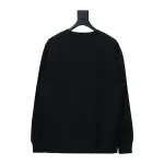 Prada round neck sweatshirt with triangle logo on the collar 1902 Hoodie