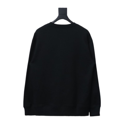  Prada round neck sweatshirt with triangle logo on the collar 1902 Hoodie 02