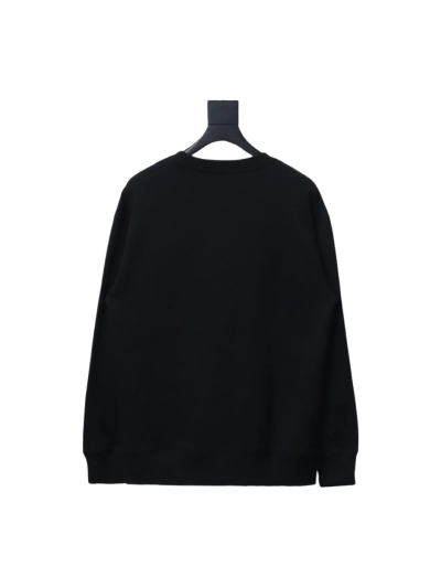 Prada round neck sweatshirt with triangle logo on the collar 1902 Hoodie 02