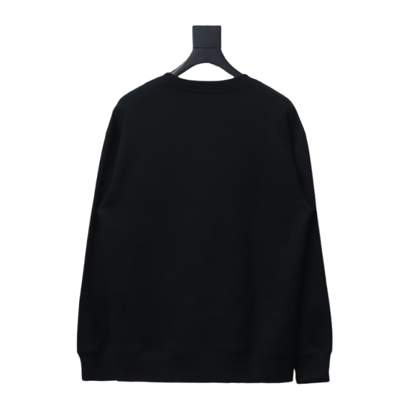  Prada round neck sweatshirt with triangle logo on the collar 1902 Hoodie