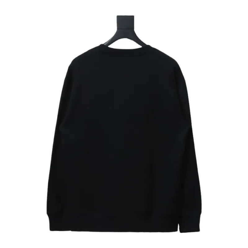 Prada round neck sweatshirt with triangle logo on the collar 1902 Hoodie