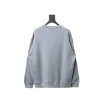 Prada round neck sweatshirt with triangle logo on the collar Hoodie