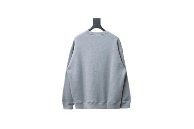 Prada round neck sweatshirt with triangle logo on the collar Hoodie 02