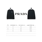 Prada round neck sweatshirt with triangle logo on the sleeve 1902 Hoodie