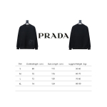  Prada triangle logo pocket round neck sweatshirt 1901 Hoodie