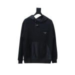  Prada zippered round neck sweatshirt 1901 Hoodie
