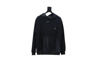 Prada zippered round neck sweatshirt 1901 Hoodie 01