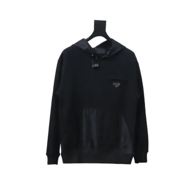 Prada zippered round neck sweatshirt 1901 Hoodie 01