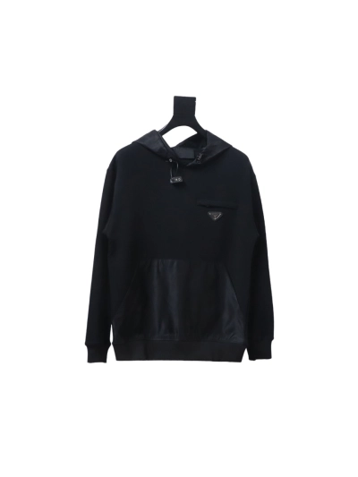 Prada zippered round neck sweatshirt 1901 Hoodie 01